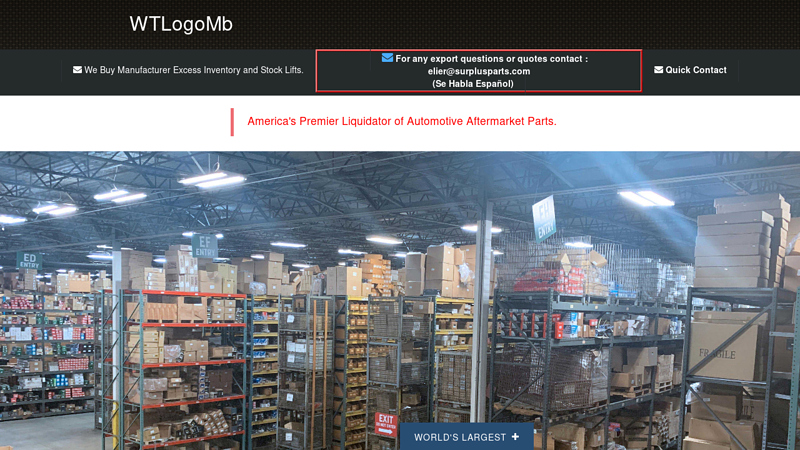 Surplus & Closeout Auto Parts surplus obsolete auto parts michigan