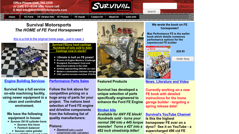 Survival Motorsports  Page ford fe engine parts