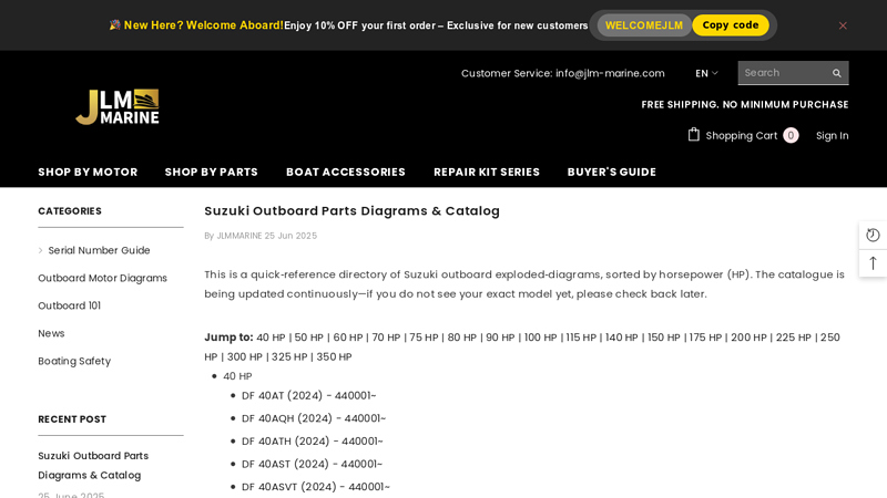 Suzuki Outboard Parts Diagrams & Catalog suzuki outboard motor parts