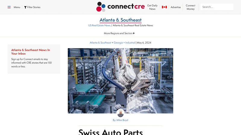 Swiss Auto Parts Maker to Build $184M Augusta Plant augusta ga auto parts