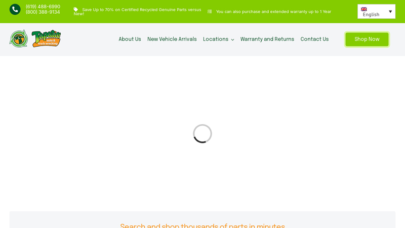 Tapatio Auto and Truck Recycling, used auto parts San Diego ... used car parts san diego