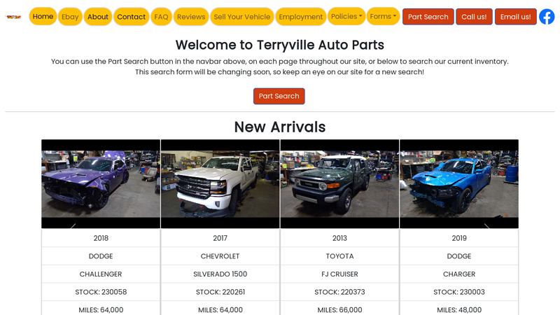 Terryville Auto Parts, Terryville, CT used auto parts waterbury ct