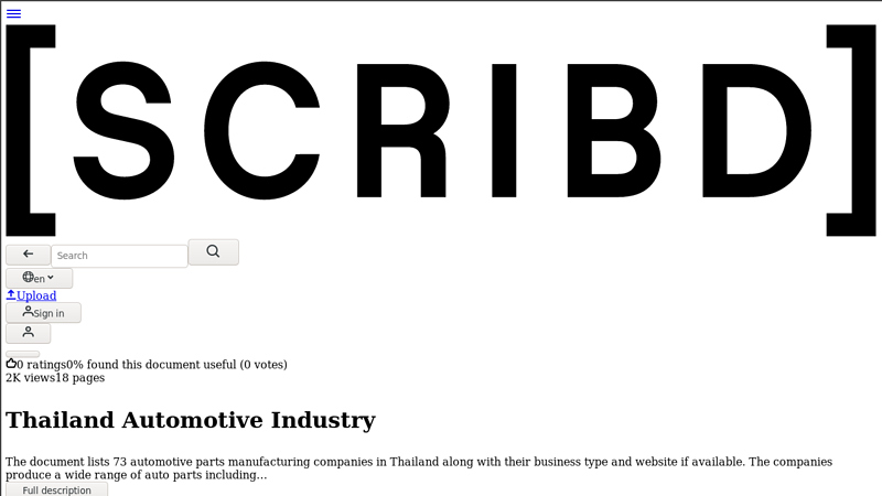 Thailand Automotive Industry siam motor parts and accessory