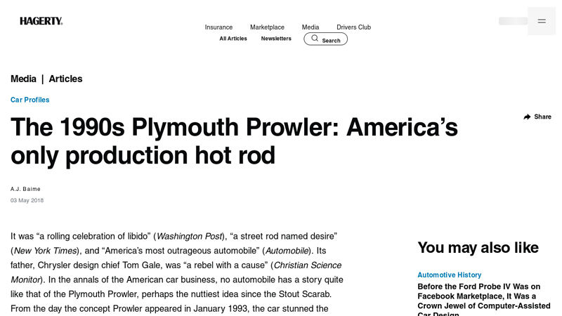 The 1990s Plymouth Prowler prowler car parts