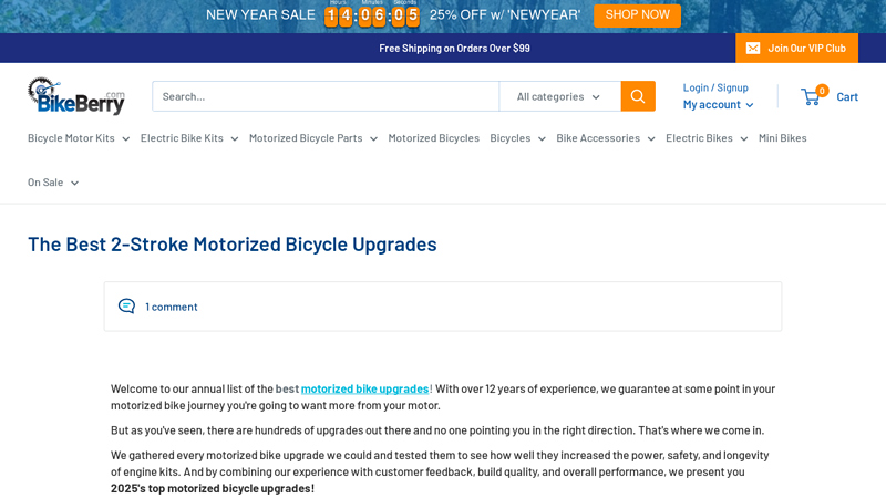 The  2 motorized bike performance parts