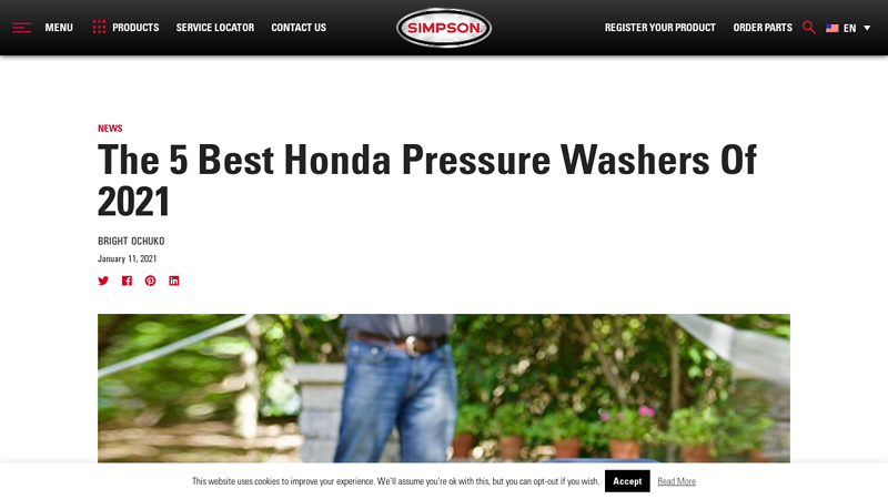 The 5  Honda Pressure Washers Of 2021 honda pressure cleaner parts