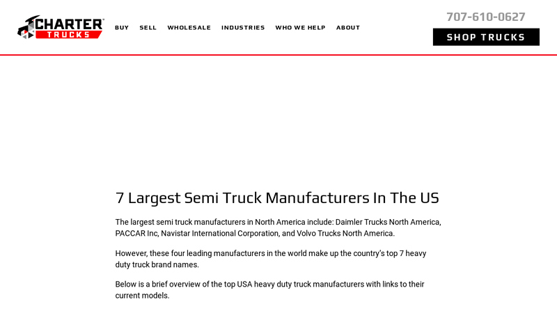 The 7 Largest Semi us truck parts