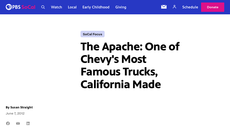 The Apache apache car parts