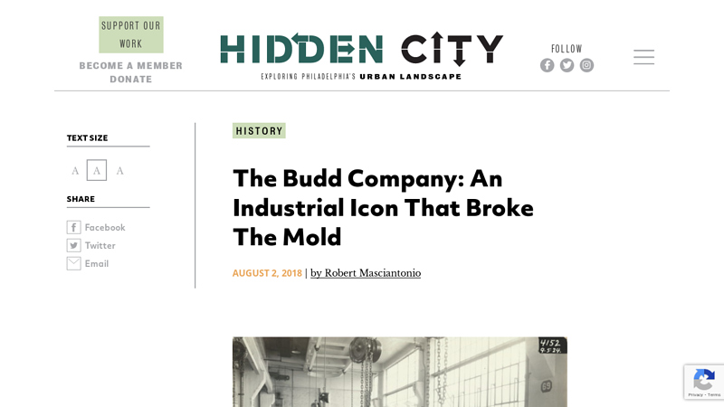 The Budd Company world auto parts carnegie avenue