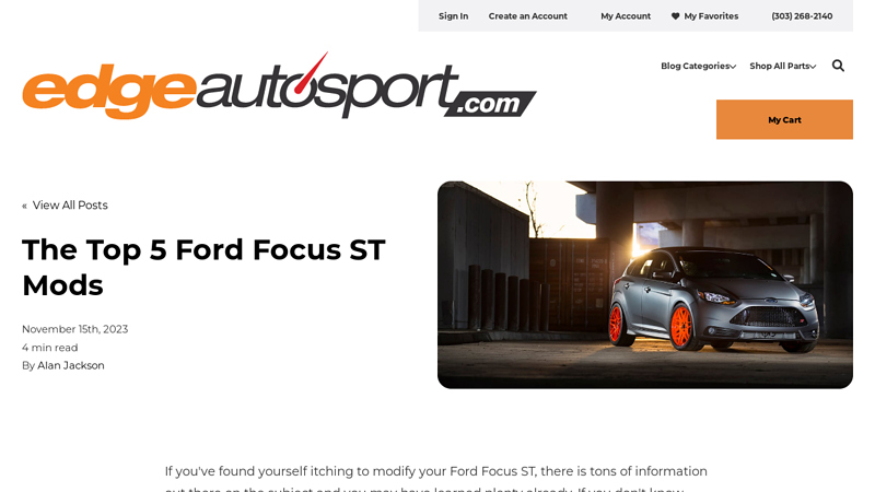 The  Ford Focus ST Mods ford focus st performance parts