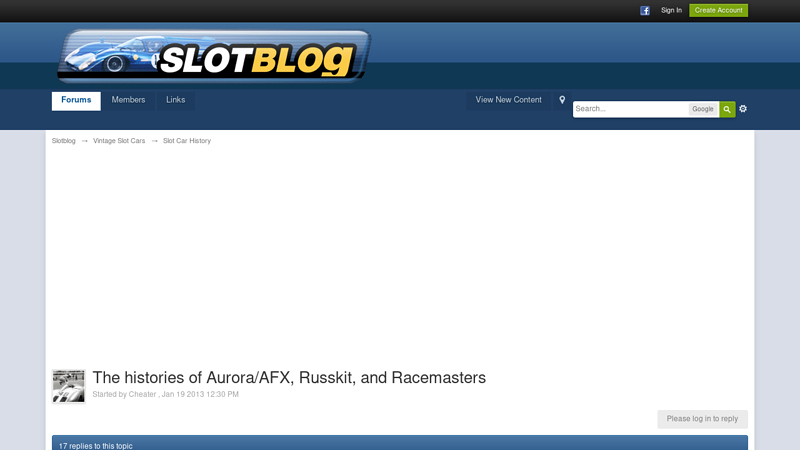 The histories of Aurora/AFX, Russkit, and Racemasters aurora afx slot car parts