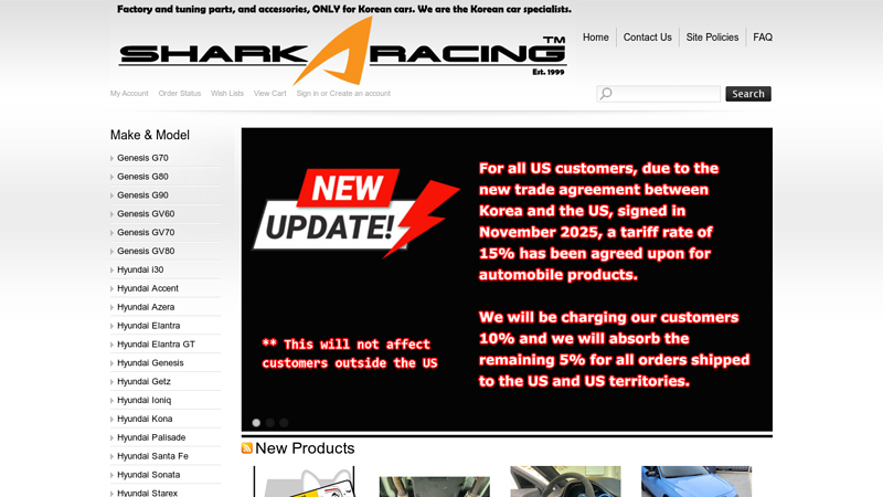 The Korean Car Specialists aftermarket car parts hyundai