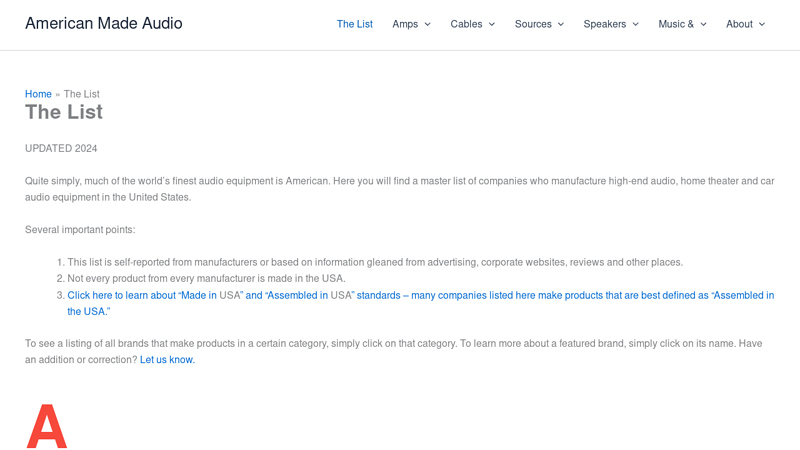 The List car sound system parts