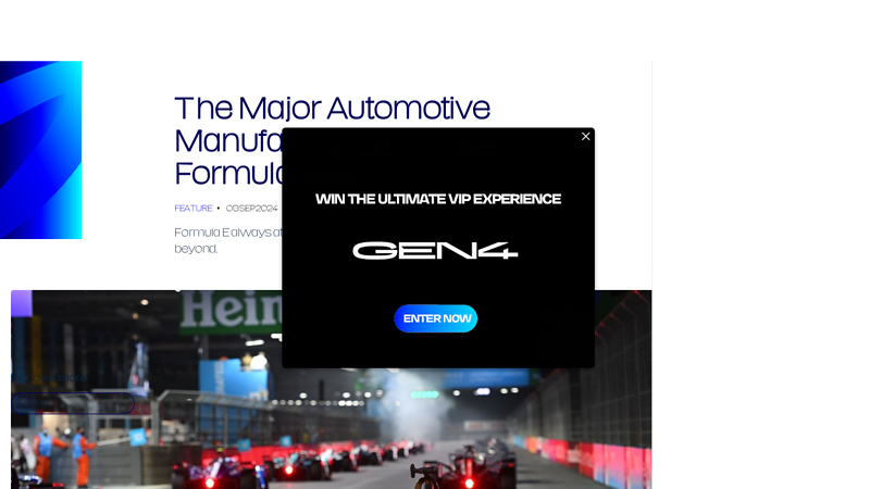 The major automotive manufacturers that formed Formula E's history formula one car parts