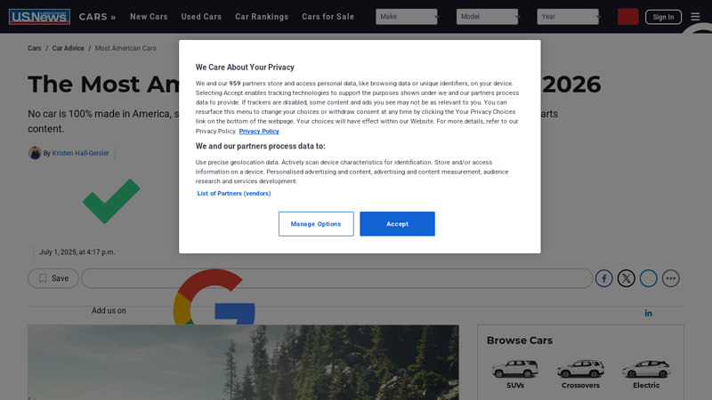 The Most American Cars on the Market in 2026 national car parts