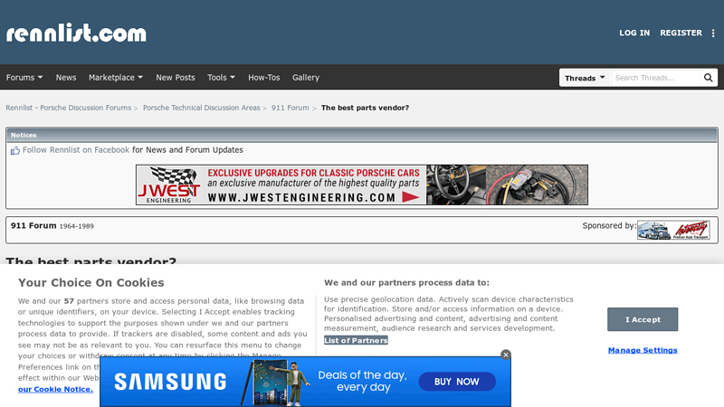 The parts vendor? porsche 911 car parts