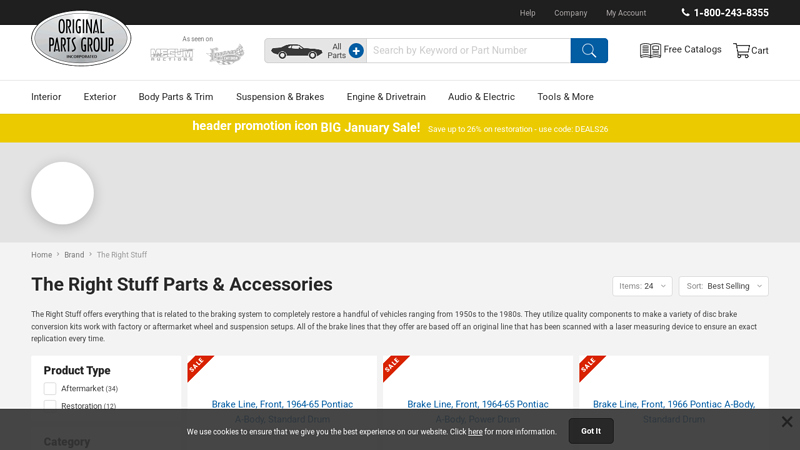 The Right Stuff Parts & Accessories @ OPGI.com the right stuff car parts