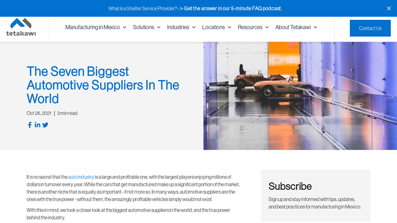 The Seven Biggest Automotive Suppliers In The World import auto parts