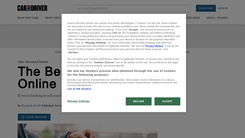 The Sites to Sell a Car Online pick a part buy cars