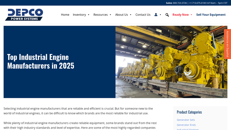 The Top Industrial Engine Manufacturers auto engine parts