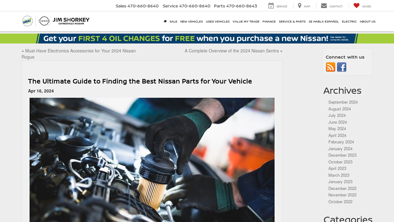 The Ultimate Guide to Finding the  Nissan Parts for Your Vehicle nissan auto parts online