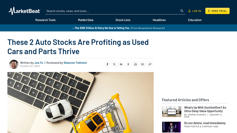 These 2 Auto Stocks Are Profiting as Used Cars and Parts Thrive action car parts