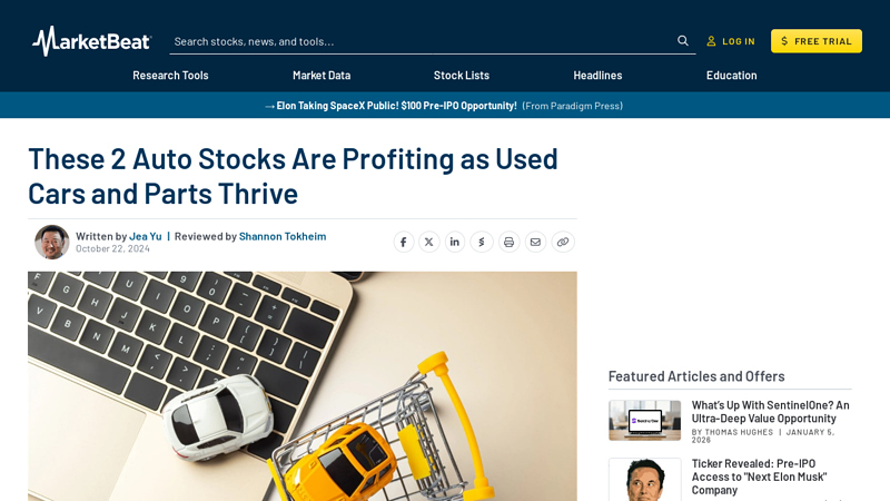 These 2 Auto Stocks Are Profiting as Used Cars and Parts Thrive recycle auto parts 2