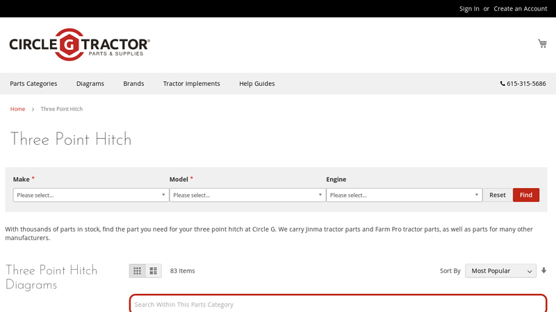 Three Point Hitch Parts farm pro tractor parts