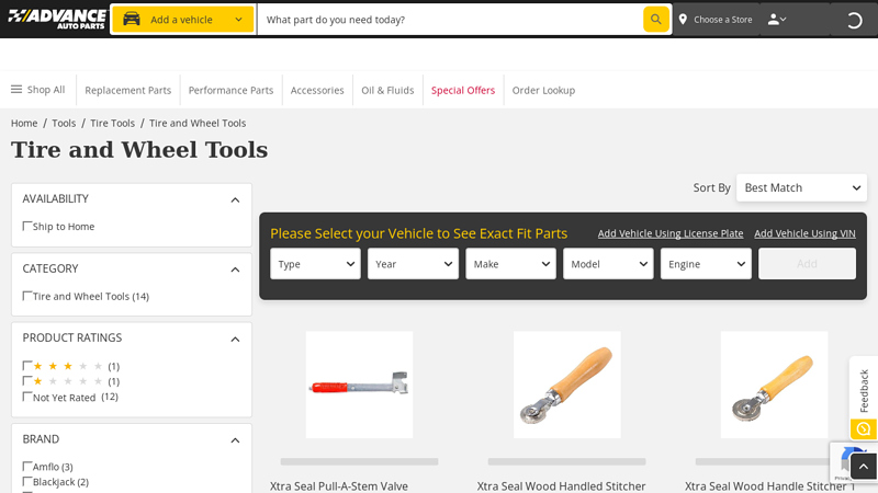 Tire and Wheel Tools advance auto parts kenosha