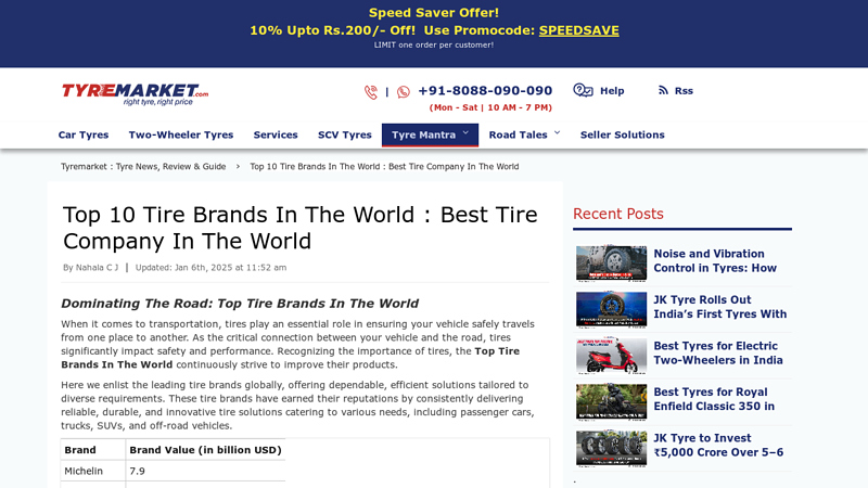 Tire Brands In The World car tire parts