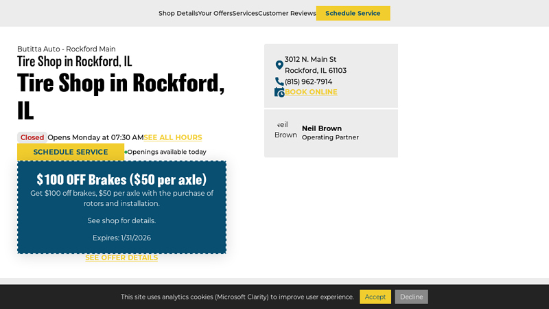 Tire Shop in Rockford, IL auto parts in rockford