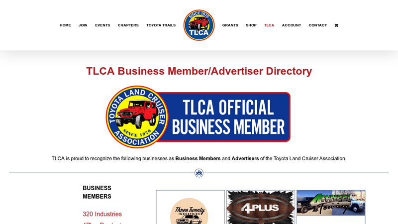 TLCA Business Member/Advertiser Directory toyota fj40 parts