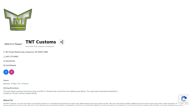 TNT Customs tnt truck parts