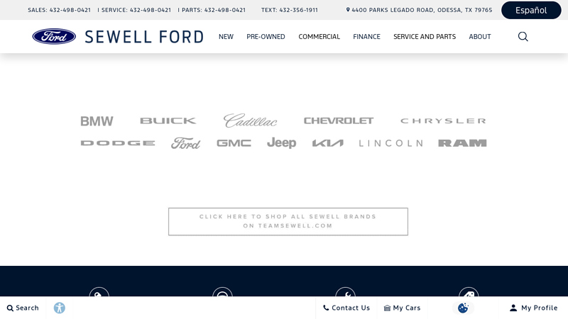 to Sewell Ford ford odessa tx parts