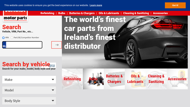 to Somora, distributor of the world's finest car parts dublin truck parts