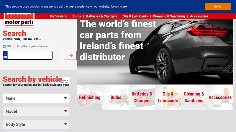 to Somora, distributor of the world's finest car parts kar parts direct co aftermarket auto body parts