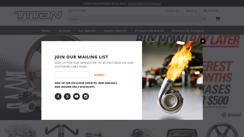 to Titan Motorsports cfs car parts reading