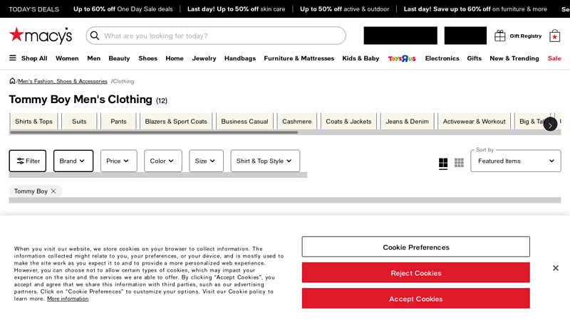 Tommy Boy Men's Clothing & Apparel callahan auto parts t shirt