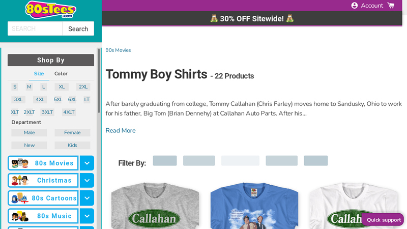 Tommy Boy T callahan auto parts shirt