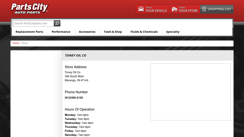 Toney Oil Co tony's auto parts