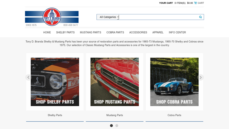 Tony D. Branda 1965 tony's classic auto parts