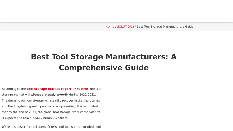 Tool Storage Manufacturers truck tool box parts