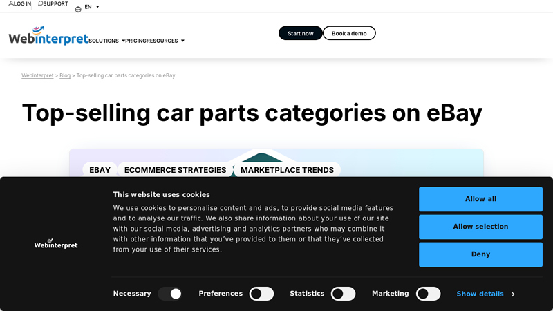 Top ebay motors parts used