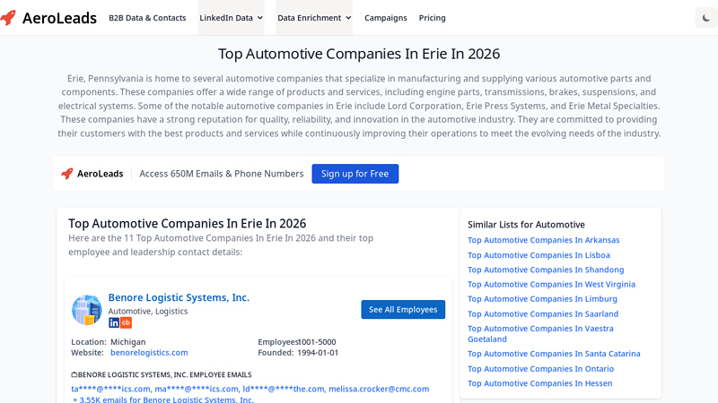 Top Automotive Companies In Erie In 2026 erie auto parts