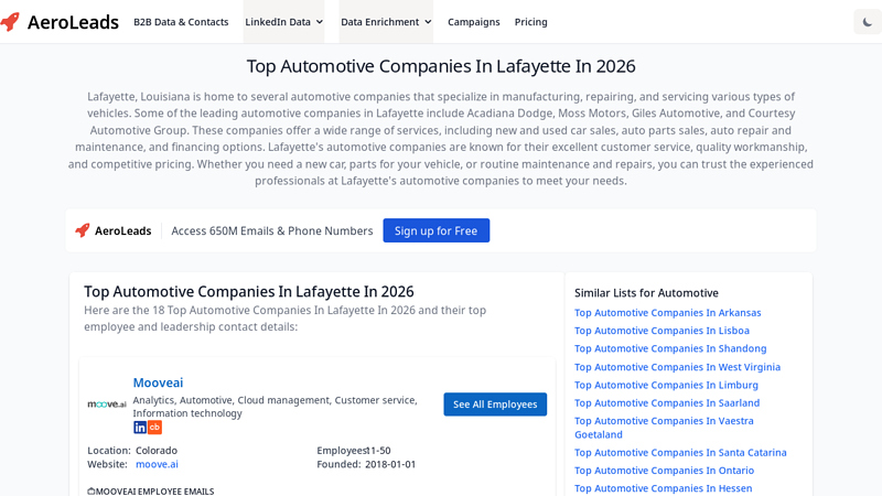 Top Automotive Companies In Lafayette In 2026 lafayette auto parts