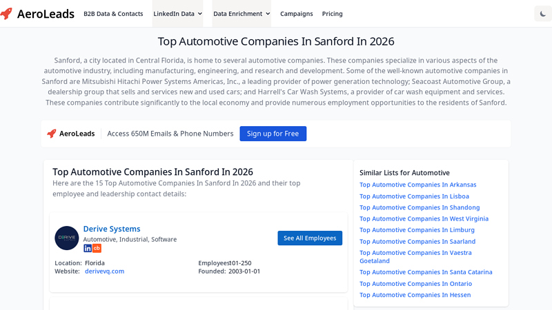 Top Automotive Companies In Sanford In 2026 sanford auto parts