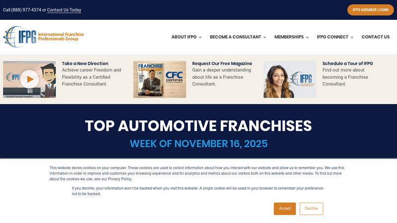 Top Automotive Franchises Week of November 16, 2025 auto parts franchise