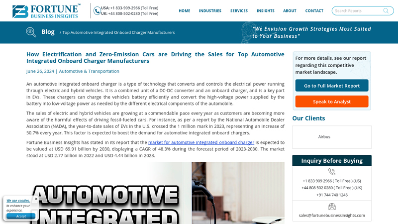 Top Automotive Integrated Onboard Charger Manufacturers 2024 charger car parts