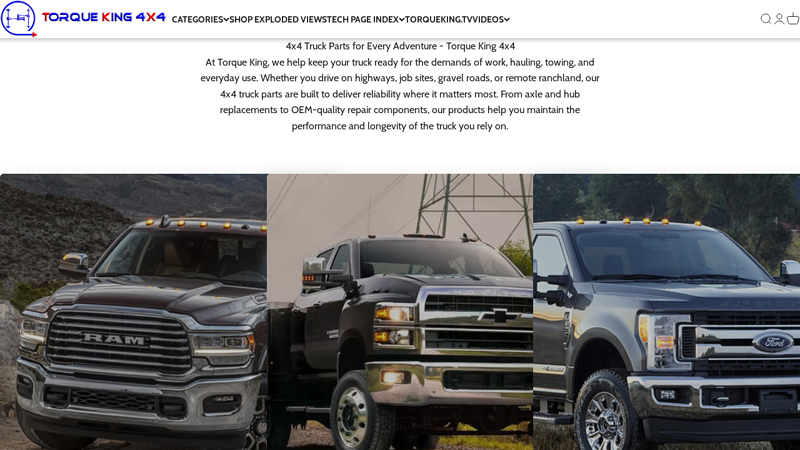 Torque King 4x4 sterling truck parts