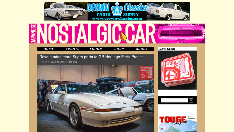 Toyota adds more Supra parts to GR Heritage Parts Project heritage toyota parts